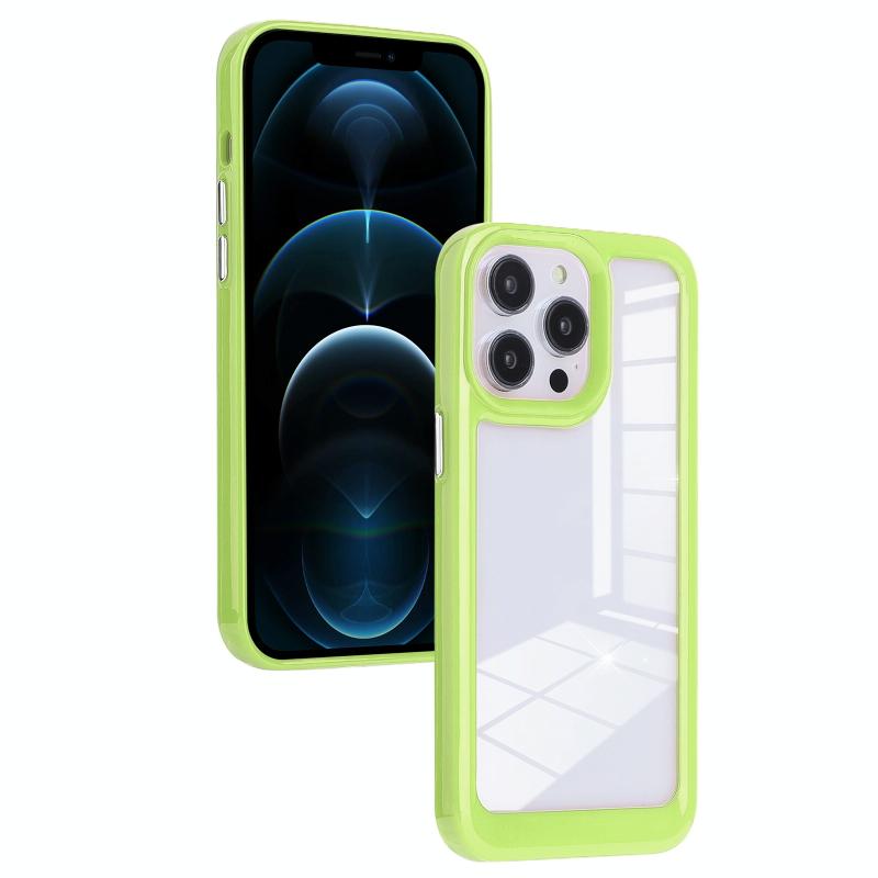 Voor iPhone 12 Pro Max Solid Solor TPU Space acryl telefoonhoesje