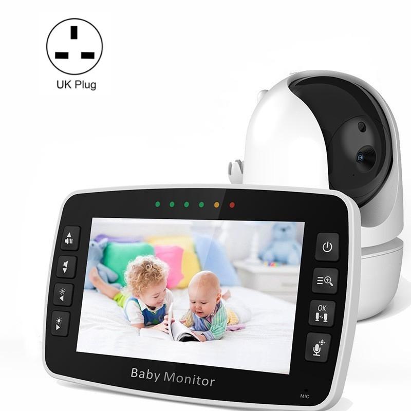 SM43A 4 3-inch kleurendisplay Nachtzicht Smart Zoom Babyfooncamera (UK-stekker)