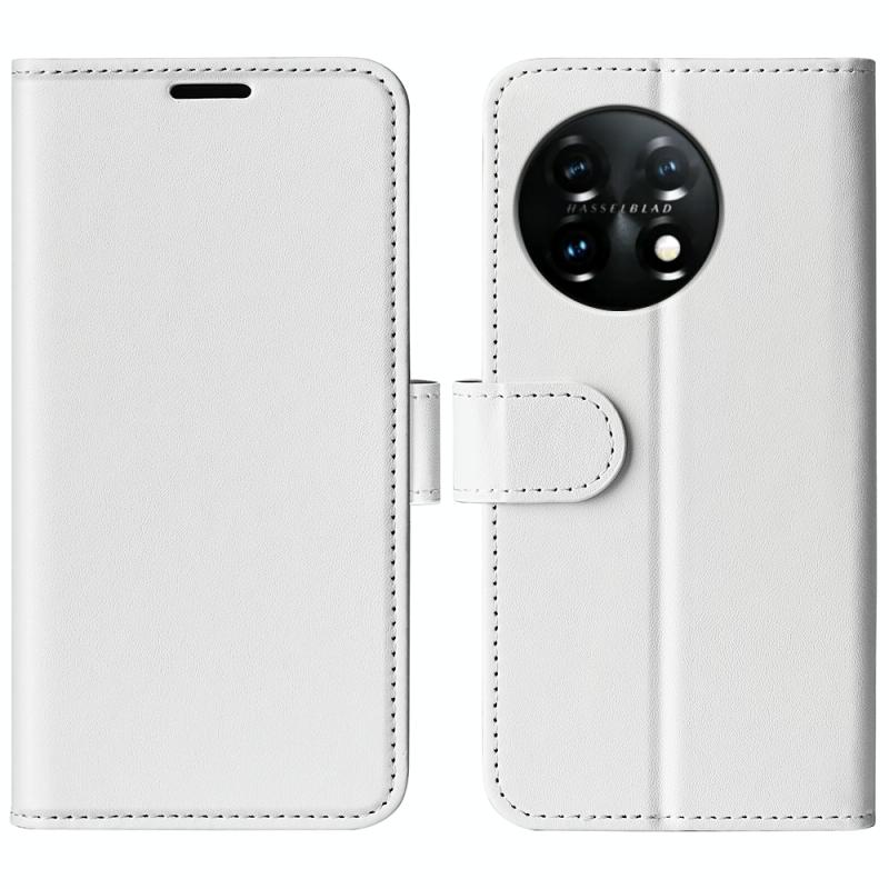 Voor OnePlus 11 R64 textuur horizontale flip lederen telefoonhoes