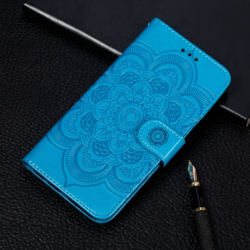 Mandala reliëf patroon horizontale Flip lederen case voor Huawei Y9 (2019) & genieten van 9 plus met houder & card slots & portemonnee & fotolijstje