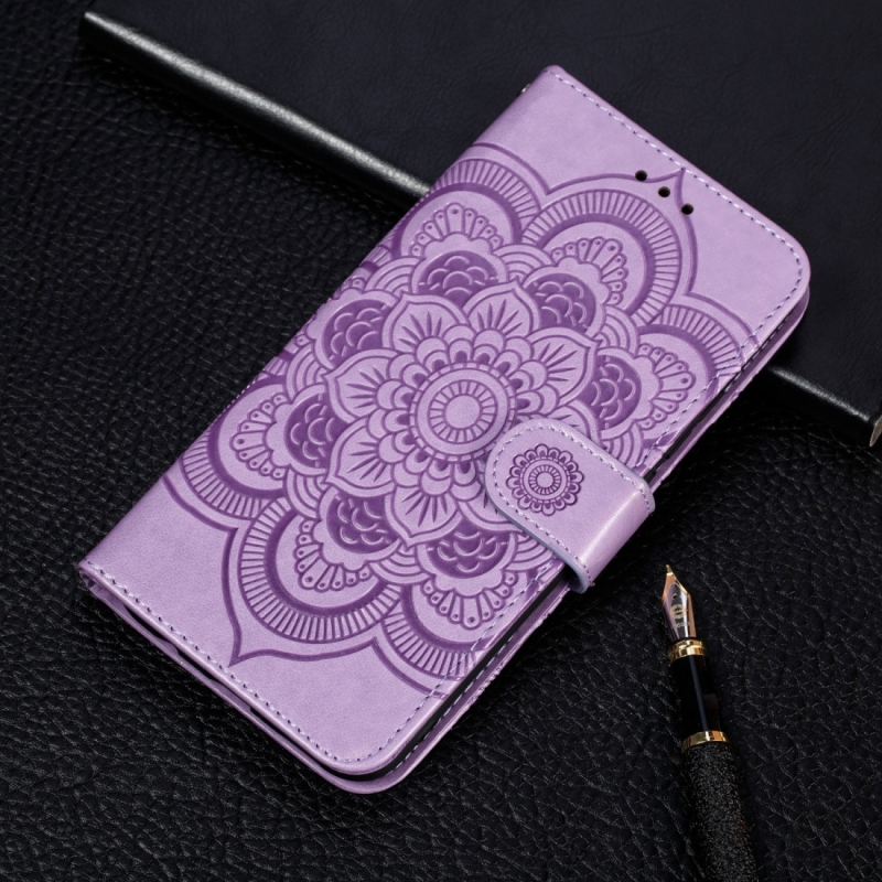 Mandala Embossing patroon horizontale Flip lederen case voor Samsung Galaxy A20 & A30 met houder & card slots & portemonnee & Photo Frame & Lanyard (