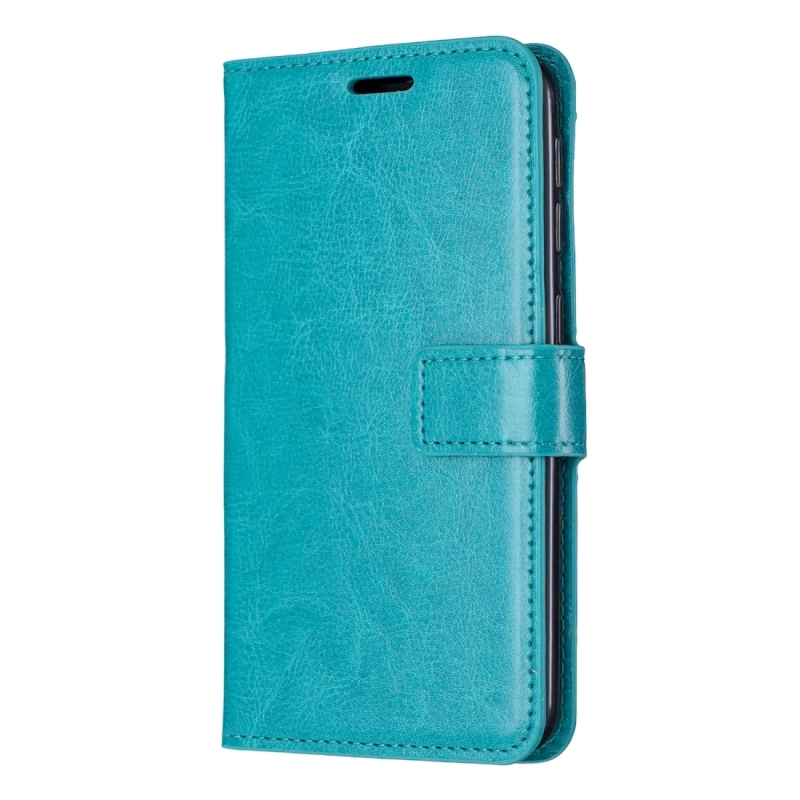 Crazy Horse textuur horizontale Flip lederen draagtas met houder & kaartsleuven & portemonnee & fotolijstjes voor Galaxy S10E (blauw)