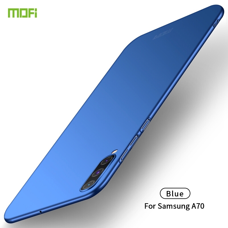 Voor Galaxy A70 MOFI Frosted PC ultradun hard case (blauw)