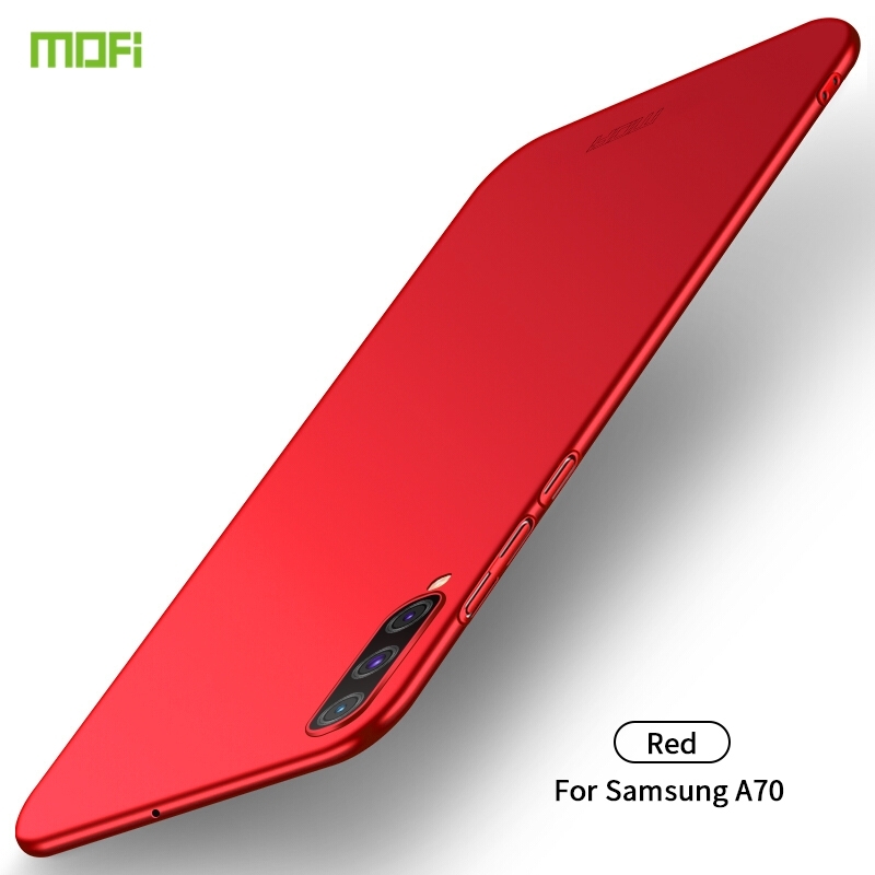 Voor Galaxy A70 MOFI Frosted PC ultradun hard case (rood)