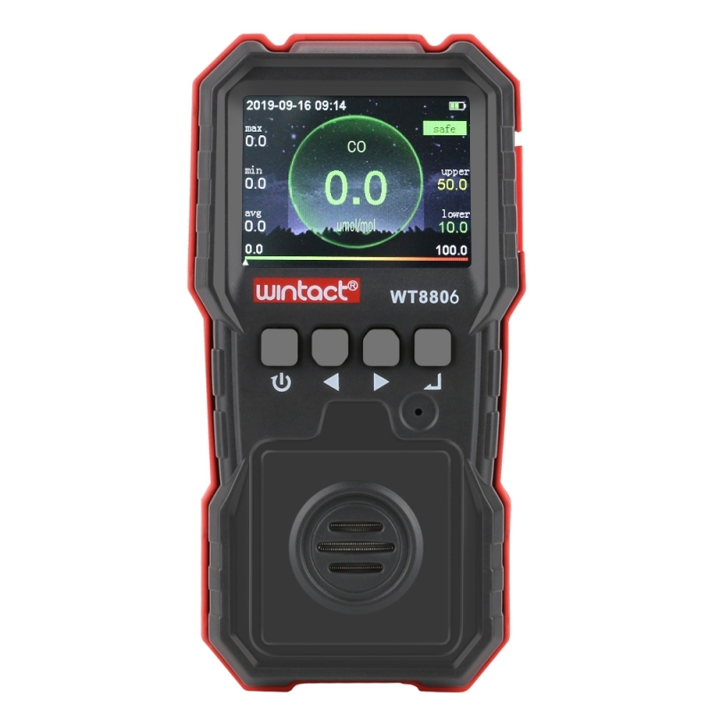 WINTACT WT8806 carbon monoxide monitor professionele oplaadbare Gassensor hoge gevoelige vergiftiging geluid-licht tril alarm CO detector