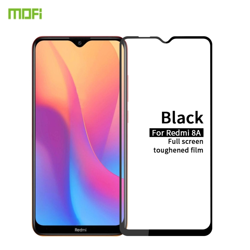 Voor Xiaomi RedMi 8A MOFI 9H 2.5 D volledig scherm gehard glas film (zwart)