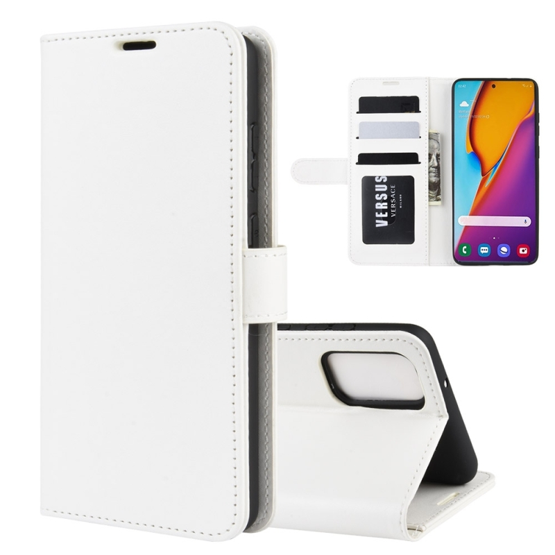 Voor Galaxy S20+ R64 Texture Single Horizontal Flip Protective Case met Holder & Card Slots & Wallet en Photo Frame(White)