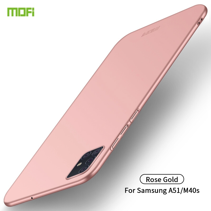 Voor Galaxy A51 / M40s MOFI Frosted PC Ultra-dunne hard case (Rose Gold)