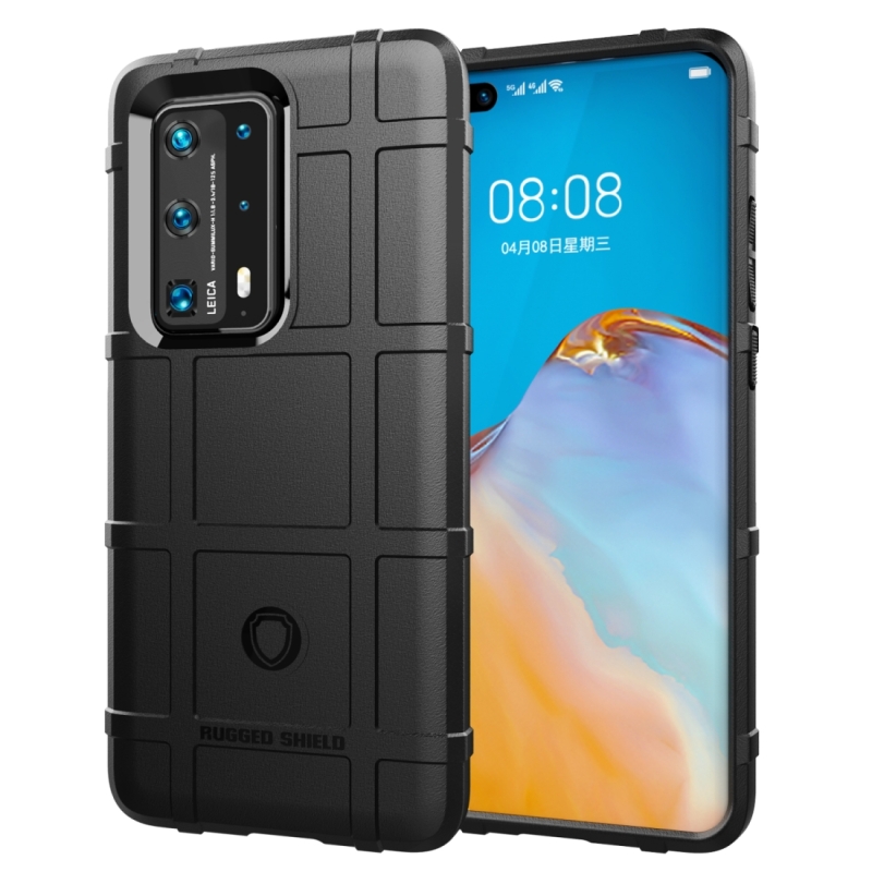 Voor Huawei P40 Pro+ Full Coverage Shockproof TPU Case(Black)