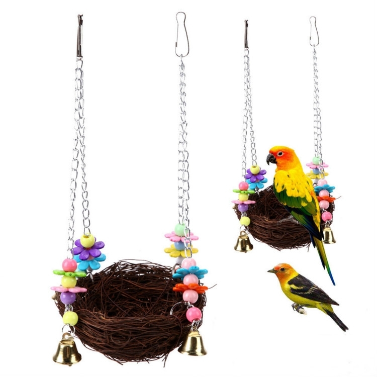 Papegaai vogel huisdier stro vogel Nest speelgoed