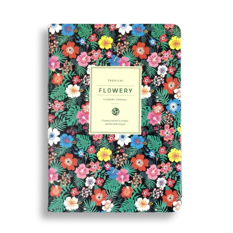 PU lederen bloem dagboek per plan schattig Kladblok kleine verse zakelijke notebook Office studie briefpapier grootte: A6 (tropische planten)