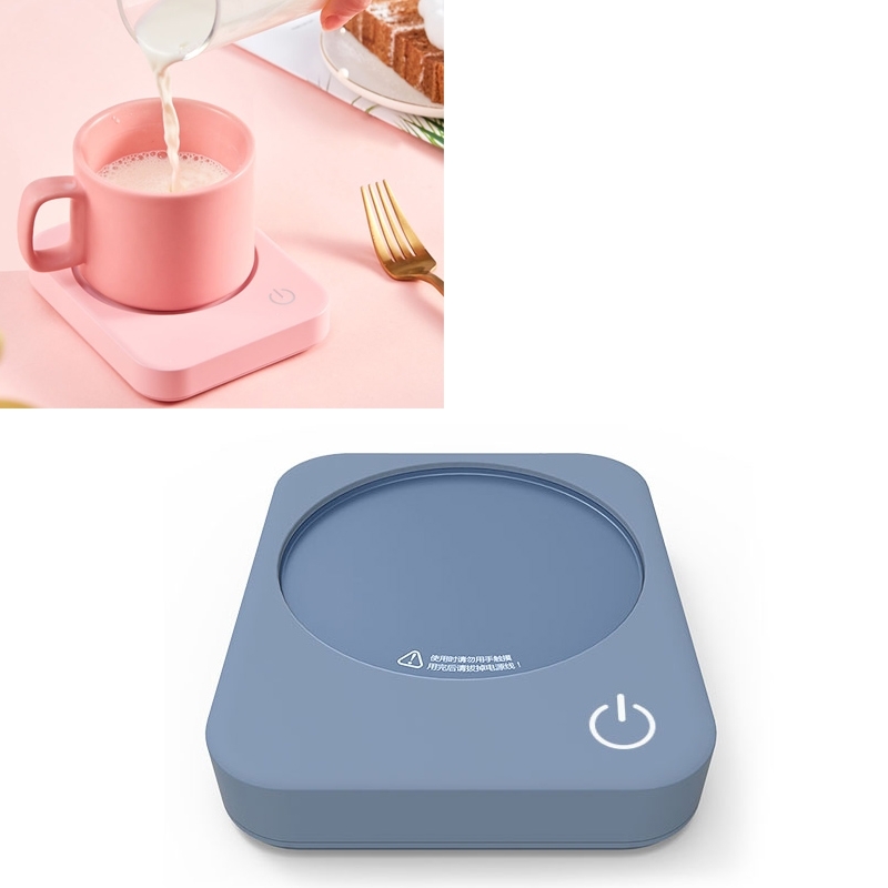 220V intelligent 3 bestand verwarming constante temperatuur koffie melk thee Cocoa SAP Coaster basis doet zonder Cup CN plug (Tiffany Blue)