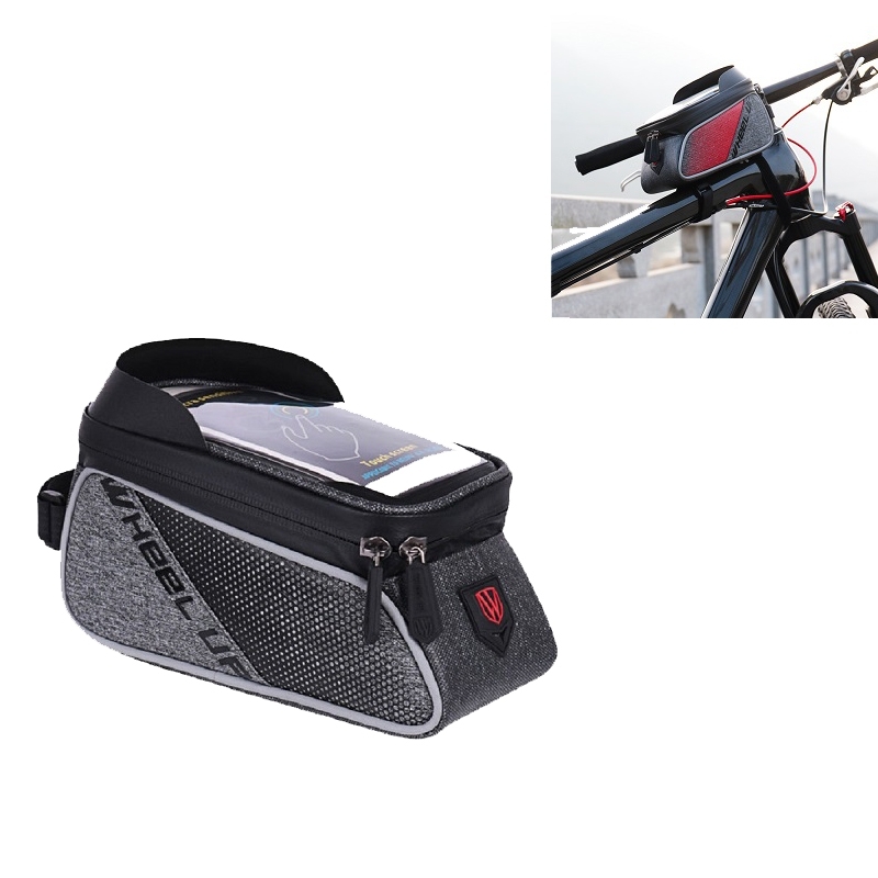 WHEEL UP 020-1 Anti-splashing Bicycle Front Bag Mountain Bike Front Beam Bag Bag Bag Riding Equipment(Zwart)
