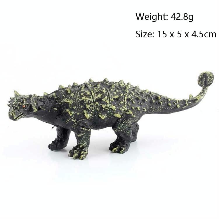 Simulatie Animal Dinosaur World Static Toy Models Style: 6 PCS Saichania