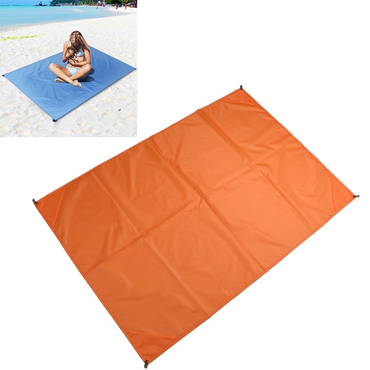 Outdoor Portable Waterproof Picnic Camping Mats Stranddeken MatrasMat 200cm * 140cm (Oranje)