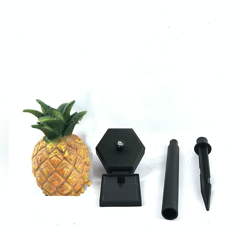 Solar Outdoor Simulation Potted Plants Landscape Lamp LED Courtyard Lawn Light (Pineapple)