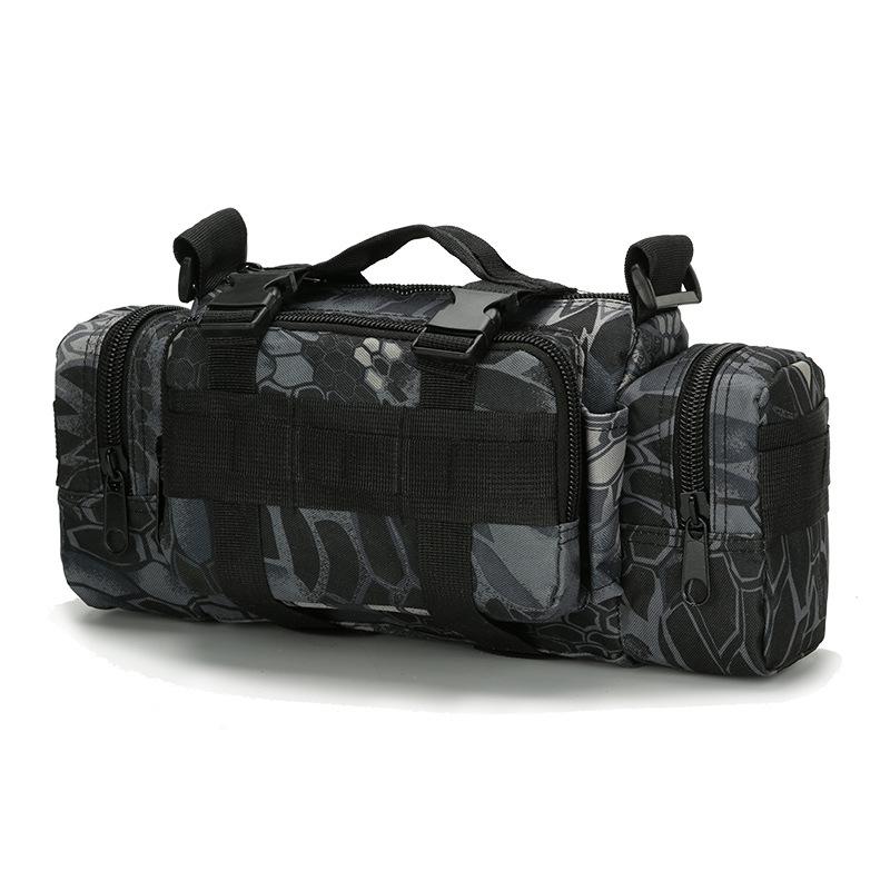 B04 Sports Outdoor Fishing Waterproof Running Waist Bag Camera Fotografie Multifunctionele Tas (Black Python Patroon)