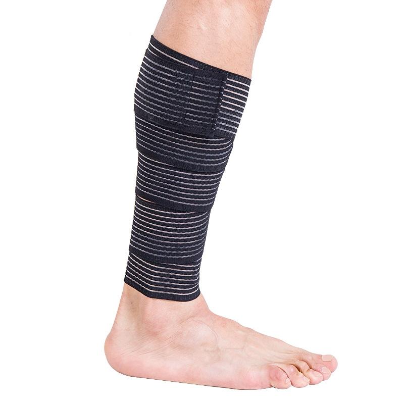 2 PCS Sports Stretch Leggings Bandage Riding Outdoor Fitness Sport Anti-Sprain Strap Lengte: 120cm (Zwart)