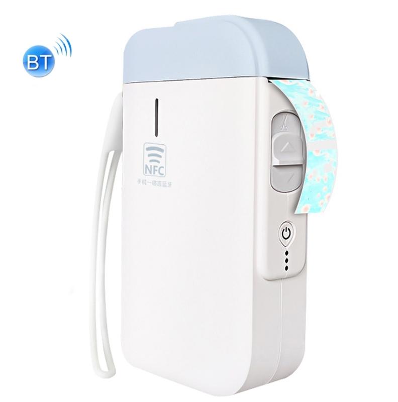 B100 Handheld Portable Bluetooth Mini Label Receipt Printer USB-oplaadprinter specificatie: Machine+White Label 3 Rolls