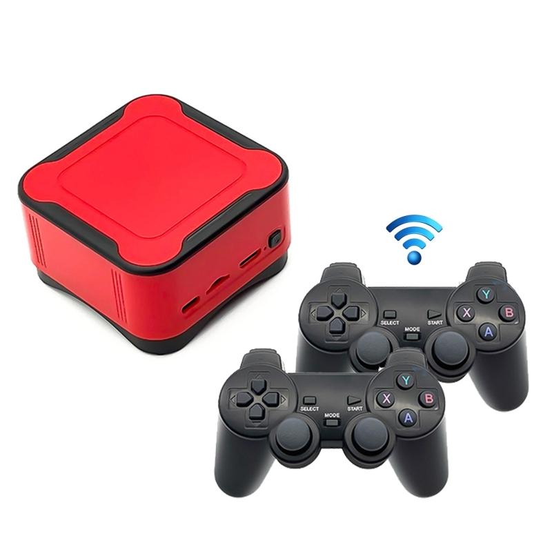M12 Mini Cube Arcade Game Console HD TV Game Player Support TF-kaart met 2 4G-controllers 16G
