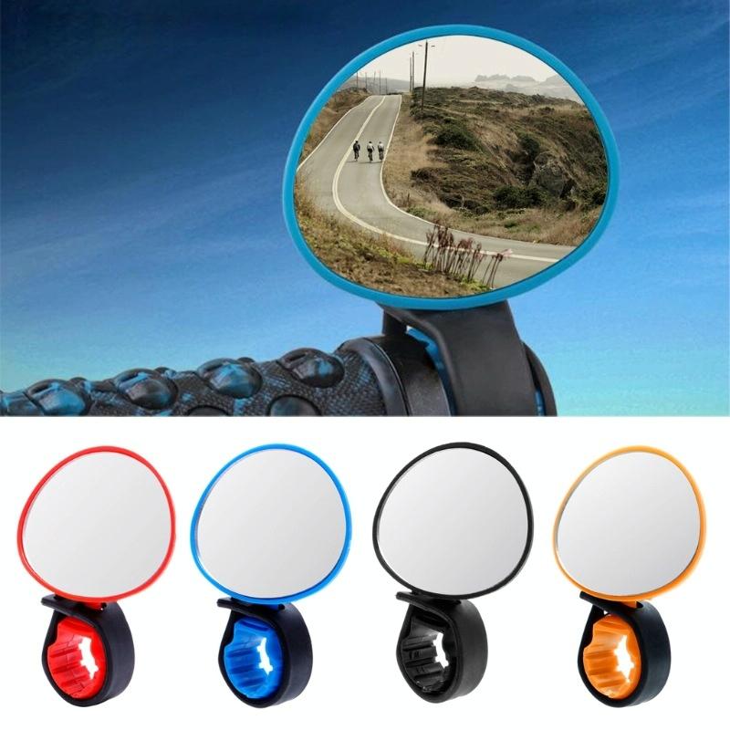 6 PCS Fiets Rearview Mirror Mountain Bike Reflector 360 ?? Graad roterende achteruitrijspiegel willekeurige kleurlevering