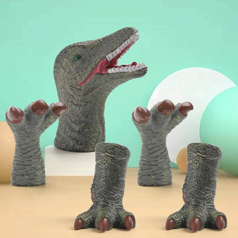 Kinderen Dinosaur Toy Soft Rubber Finger Doll Cartoon Dinosaur Model Parent-Child Speelgoed Stijl: Ornithosaurus