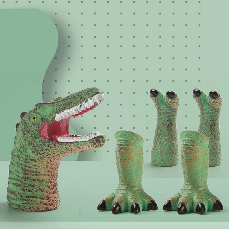 Kinderen Dinosaur Toy Soft Rubber Doll Doll Cartoon Dinosaur Model Parent-Child Speelgoed Stijl: Crocodylus