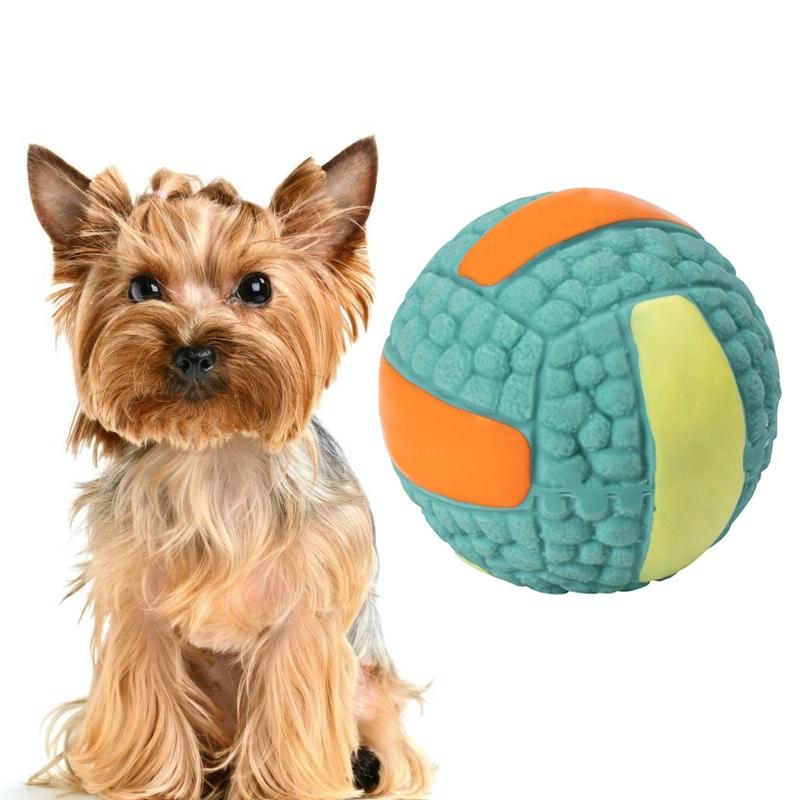 Dog Toy Latex Dog Bite Sound Ball Pet Speelgoed Specificatie: Klein volleybal