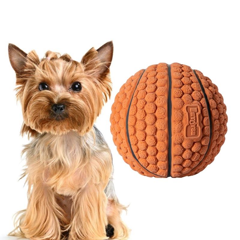 Hond Speelgoed Latex Hond Bite Sound Ball Pet Toys Specificatie: Large Basketball Brown