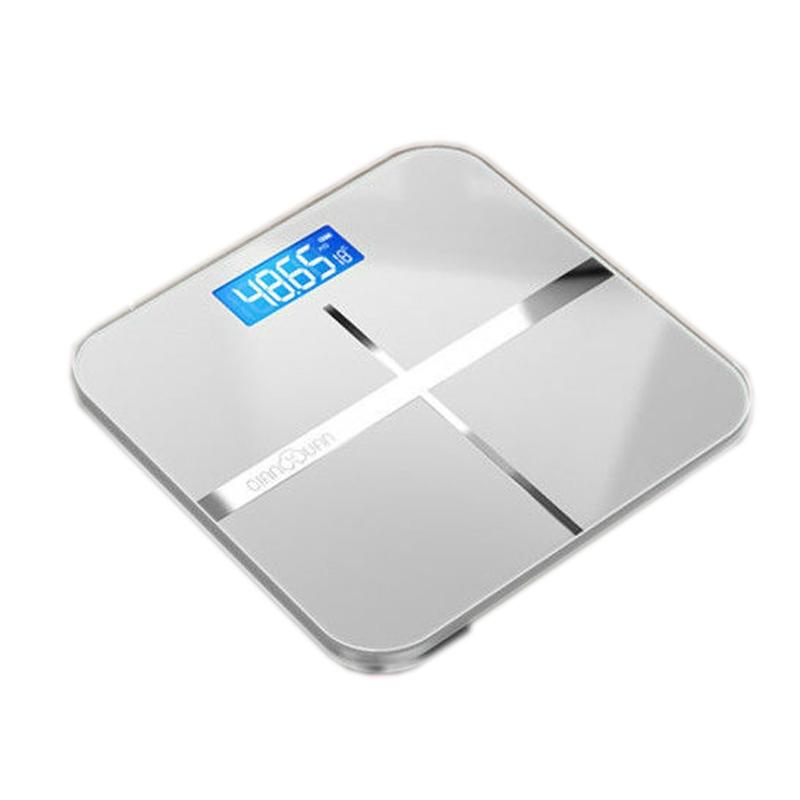 QQ-001 Gewichtsschaal Home Gezondheid Menselijk Lichaam Elektronisch Schaal Oplaadmodel (Grijs)