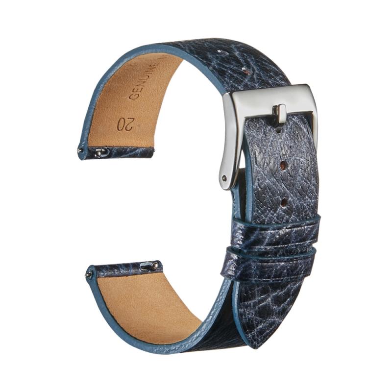 Burst textuur koeienhuid horlogeband Quick release ultradunne universele horlogeband maat: 18 mm