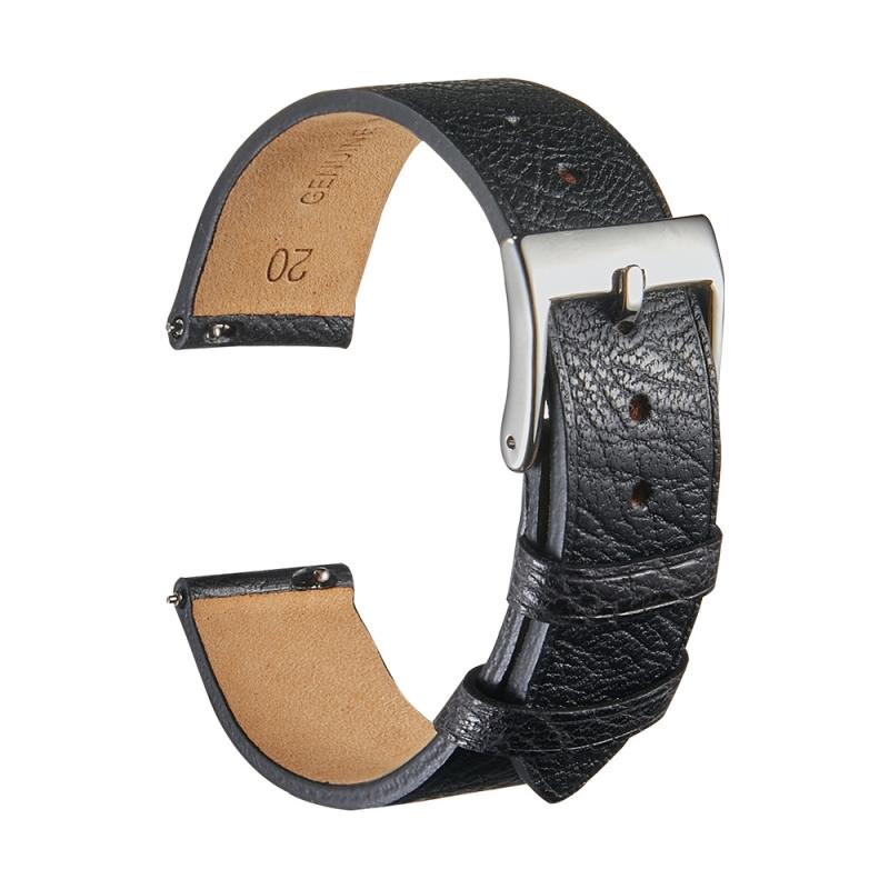 Burst textuur koeienhuid horlogeband snelle release ultradunne universele horlogeband maat: 18 mm