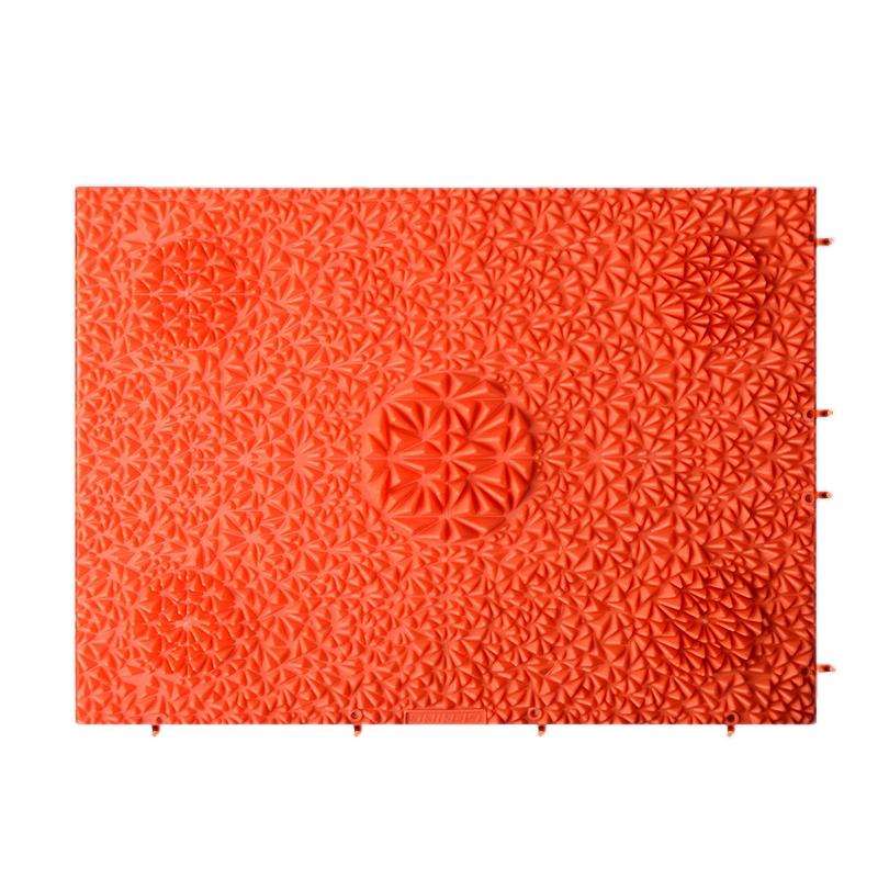 2 stuks thuisvoet massage kussen fitness teen dringen board (koraal rood)