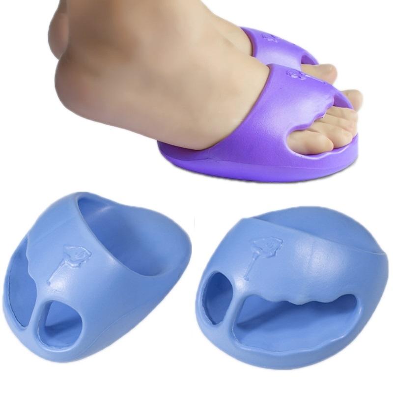 Stovenpipe Pelvic Forward Correctie Half Palm Slippers Massage Billen Yoga Schoenen Grootte: 14.5x10.5cm (Sky Blue)