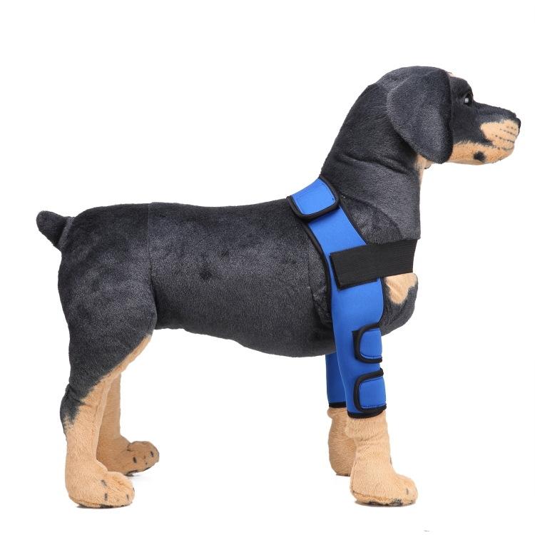 Pet Dog Leg Knee Guard Surgery Injury Protective Cover Size: M(Classic Model (Blue))