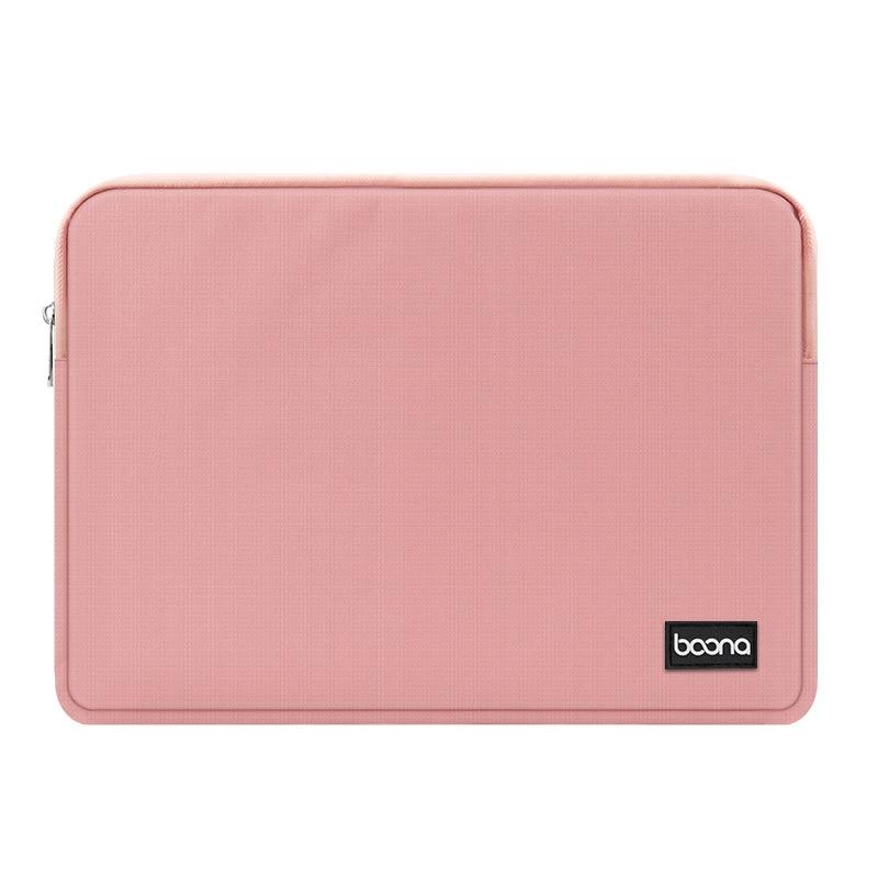 Baona laptop liner tas beschermhoes maat: 14 inch (lichtgewicht roze)