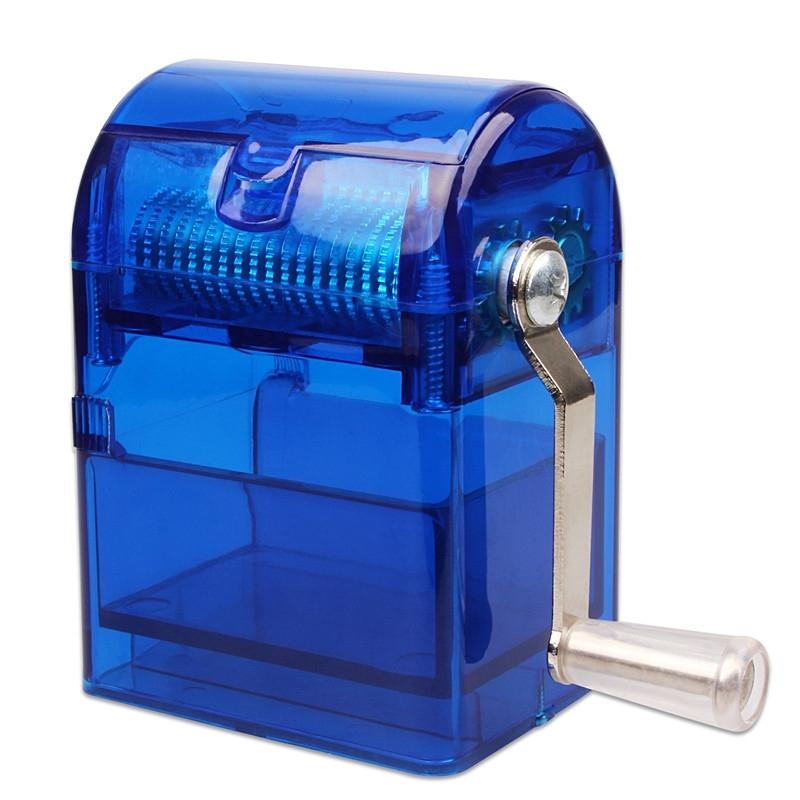MYQ-053 Hand-cranked Cigarette Grinder Cigarette Puller Plastic Drawer Grinder(Blue)