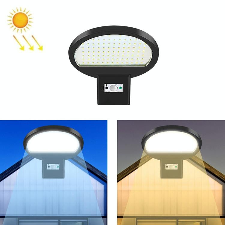 LED Solar Motion Sensing Outdoor Street Lamp Head Garden Community Lighting Wandlamp Stijl: Sensor (koud wit licht)