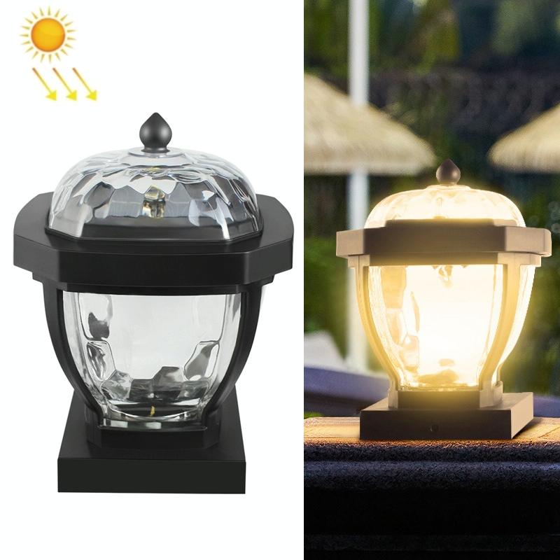 2 LED Solar Waterdichte Outdoor Garden Light Style: Warm Light-Column Cap