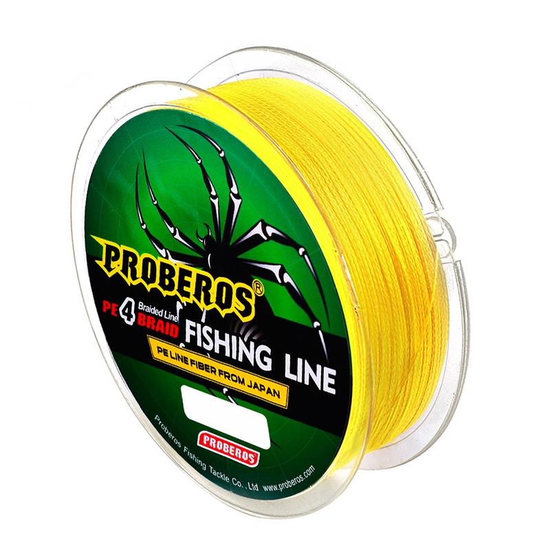 2 stks Proberos 4 bewerkt 100m Strong Horse Fish Line Line Number: 1 5 / 20lb