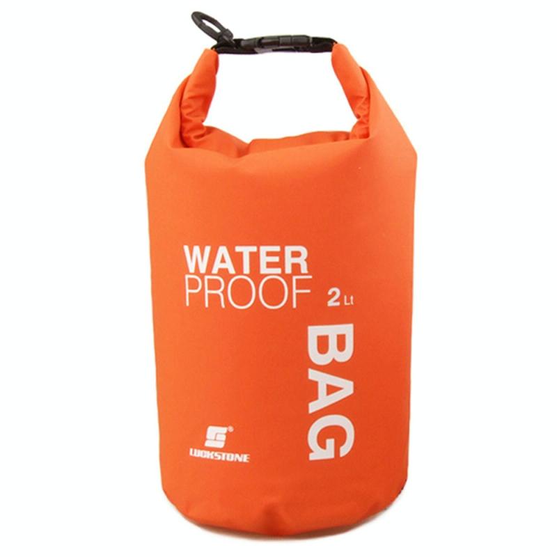 Luckstone 2L Outdoor Scratch-resistent Wear-resistent Swimming Waterdichte tas (Oranje)