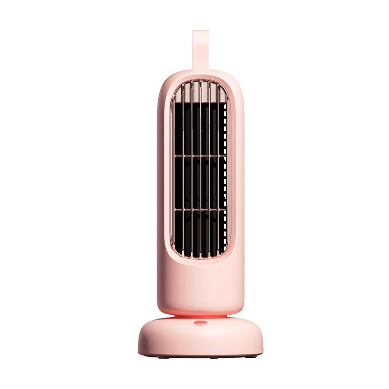 Home Desktop USB Mini Retro Tower Fan (Pink)