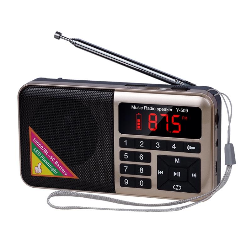 Bluetooth-kaart radio digitale FM-speler specificaties: Y-509FM (geen zonnepaneel)