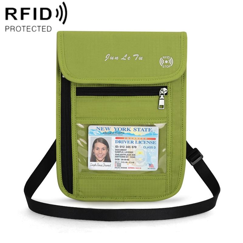 Junletu Multifunctionele Messenger RFID Anti-diefstal Paspoort Opbergtas