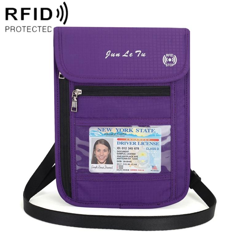 Junletu Multifunctionele Messenger RFID Anti-diefstal Paspoort Opbergtas