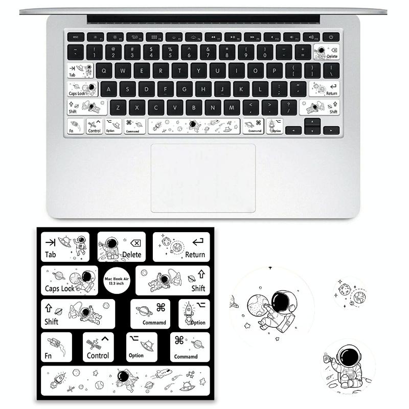 voor Macbook Air 13.3 inch 5 stks Laptop Toetsenbord PVC Sticker (Astronaut)