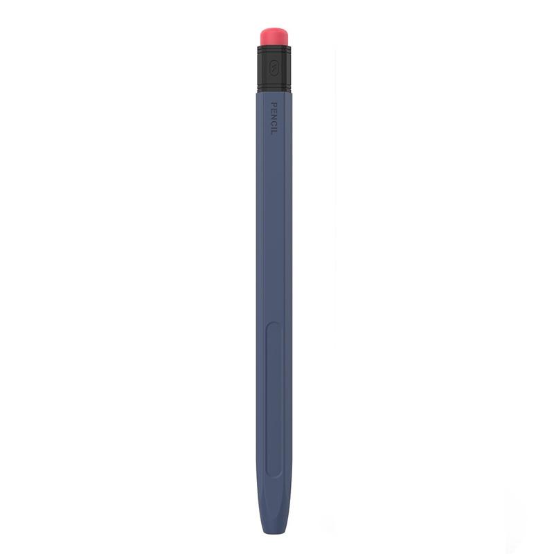 Voor Apple Pencil 1 AhaStyle PT180-2 Siliconen Beschermhoes Antislip En Anti-Drop Capacitieve Pen Case (Midnight Blue)