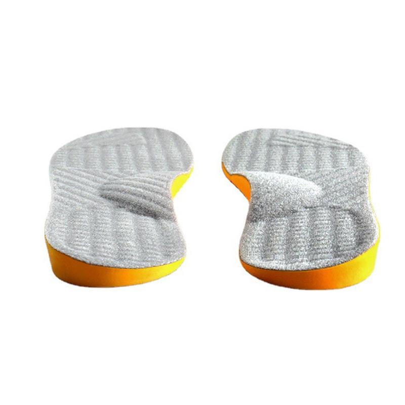 1 paar O/X Been Orthopedische Inlegzolen Correctie Shoe Inserts Arch Support Sport Shoe Pads Maat: 32-34 (Grijs)