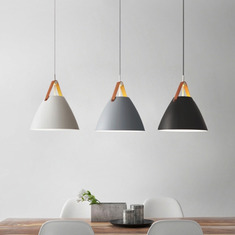 YWXLight LED Nordic moderne eenvoudige hangende lamp creatieve ijzeren kunst hanger licht met E27 lamp perfect voor keuken eetkamer slaapkamer (kleur: